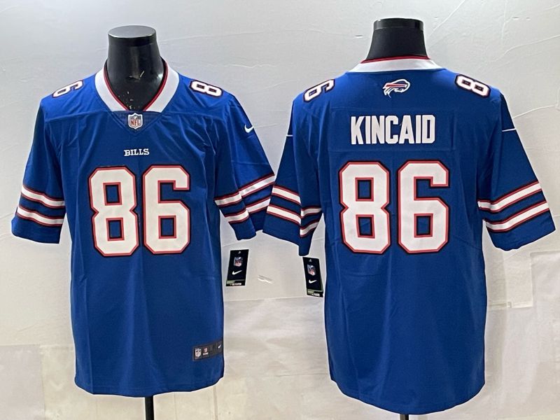 Men 2025 Buffalo Bills 86 Kincaid Blue Nike Limited NFL Jersey style 03